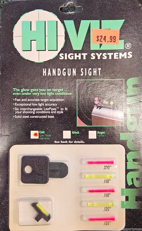 Hi Viz Handgun Sight For Colt Government-img-0