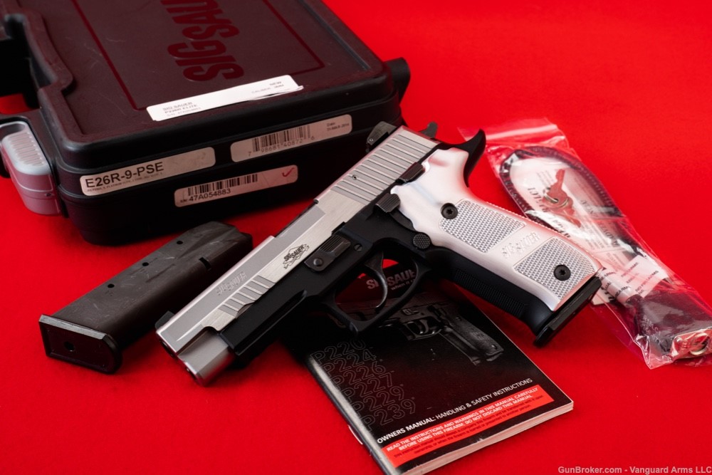 2014 Sig Sauer P226 Elite Platinum 4.4" 9mm Semi-Auto Pistol! -img-0