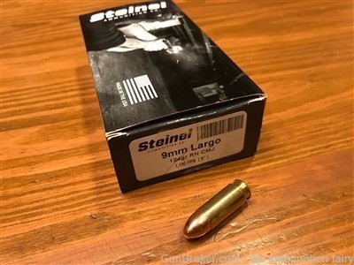 Ammunition Fairy !   9mm Largo Steinel  124gr FMJ #50-img-0
