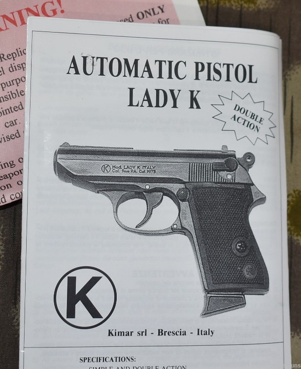 Kimar Italian Model Lak K blank pistol-img-5
