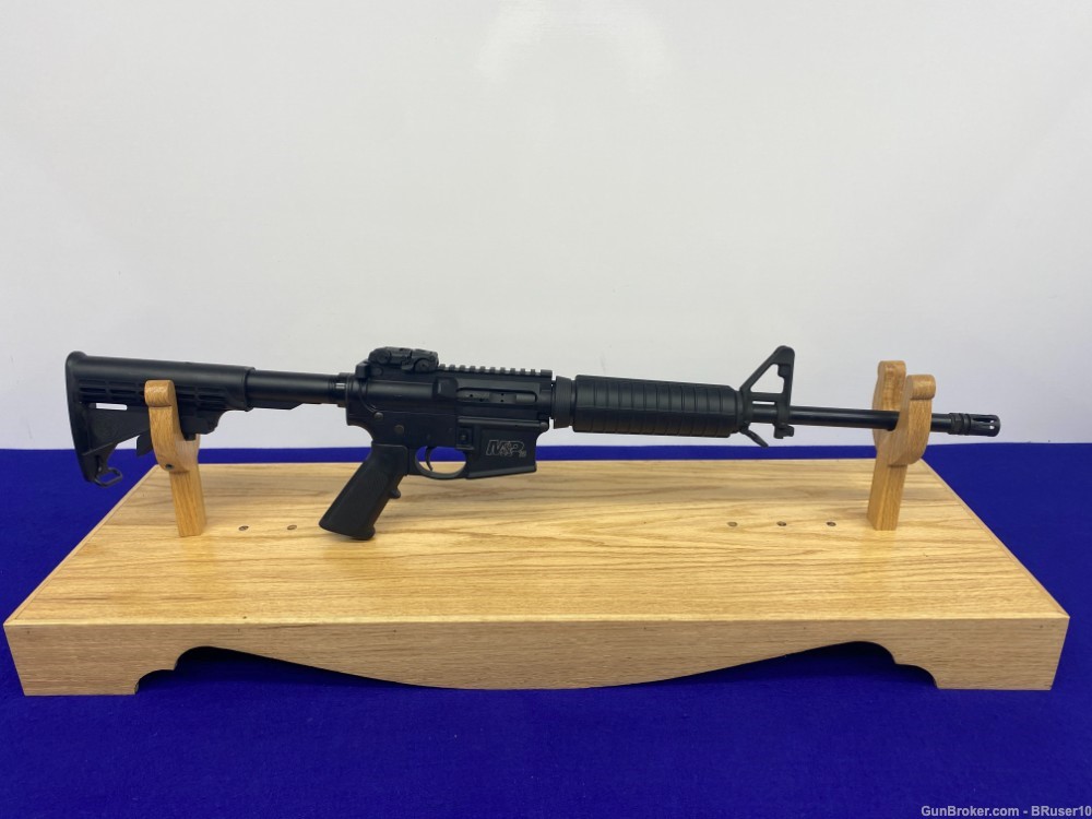 Smith Wesson M&P-15 5.56 Nato Blk 16" *OUTSTANDING AR-15 STYLE RIFLE*      -img-0
