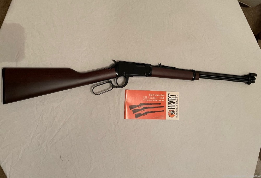 Henry Classic Lever Action 22 LR Blued finish and Walnut Stock – Brand New -img-0