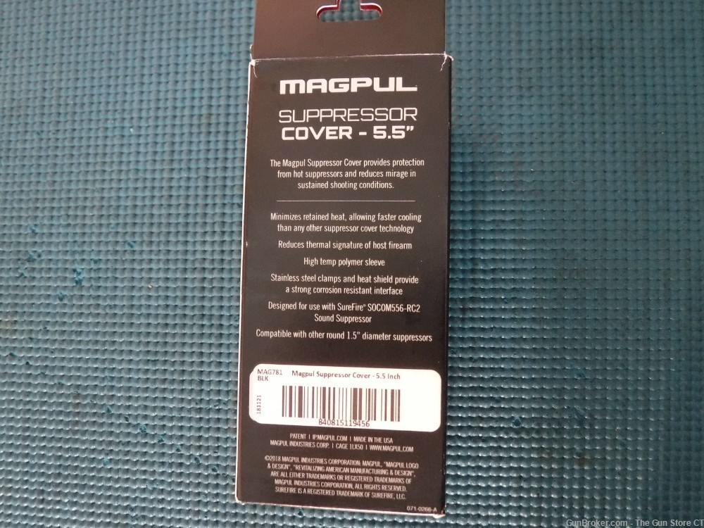 Magpul Suppressor Cover 5.5" Black MAG781-BLK-img-1