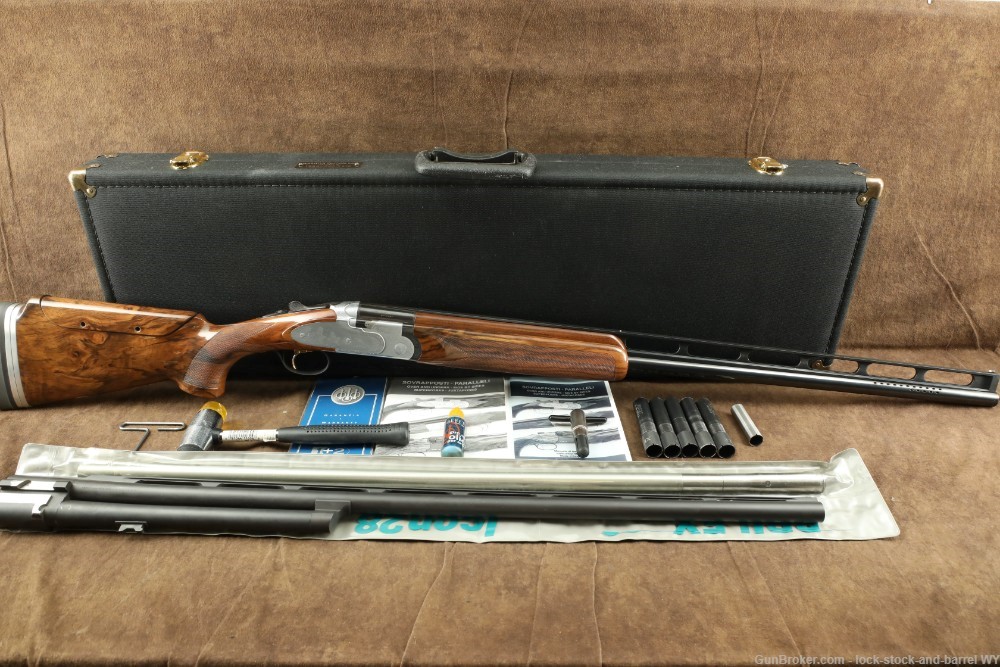 Beretta Model 687 EELL 12 GA O/U Over Under Mono Top & Bottom Shotgun Set-img-2