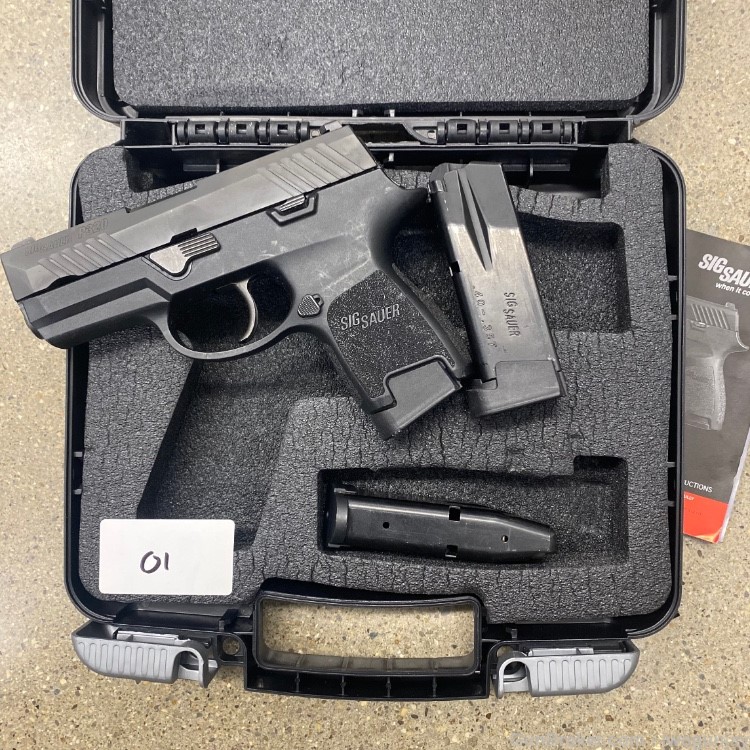 $1.00 Open-NICE-Used Sig Sauer P320 320 Sub Compact .40 S&W w/ 3 Mags! 001-img-0