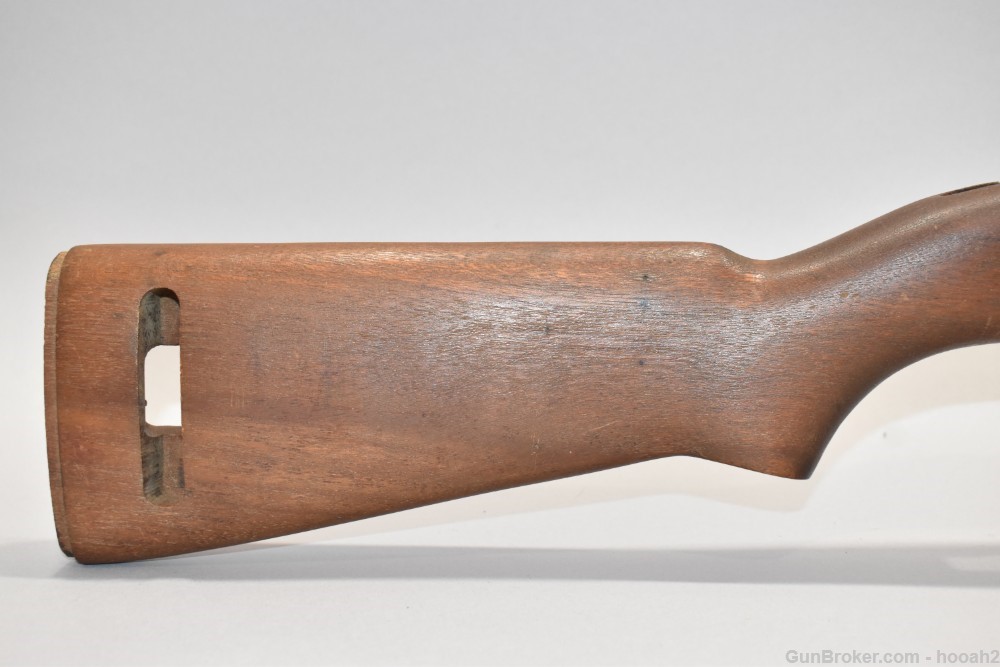 Fine Unmarked M1 Carbine Rifle Stock Low Wood Oval Cut Please READ-img-1