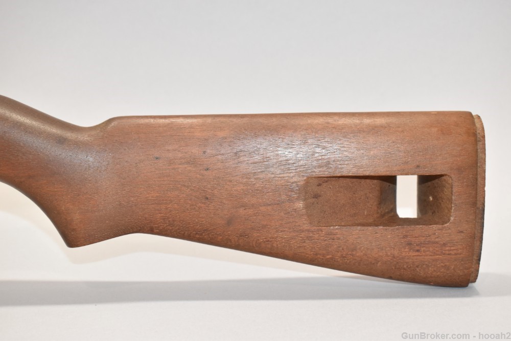 Fine Unmarked M1 Carbine Rifle Stock Low Wood Oval Cut Please READ-img-6