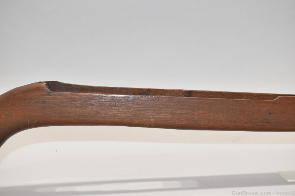 Fine Unmarked M1 Carbine Rifle Stock Low Wood Oval Cut Please READ-img-2