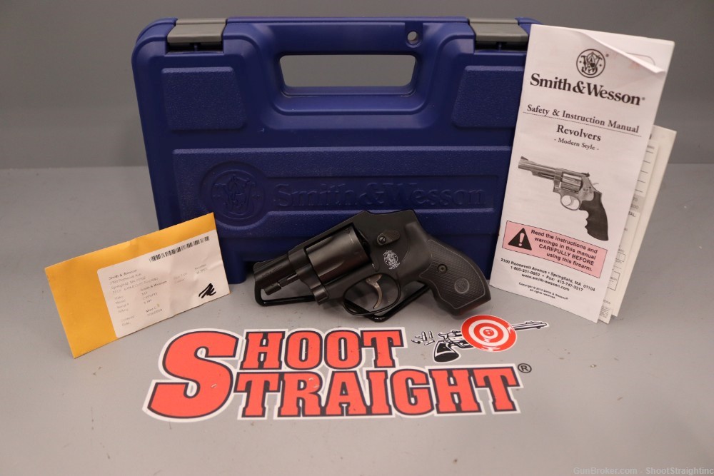Smith & Wesson Model 442-1 Airweight 1.87" .38 SPL+P w/ Case-img-0