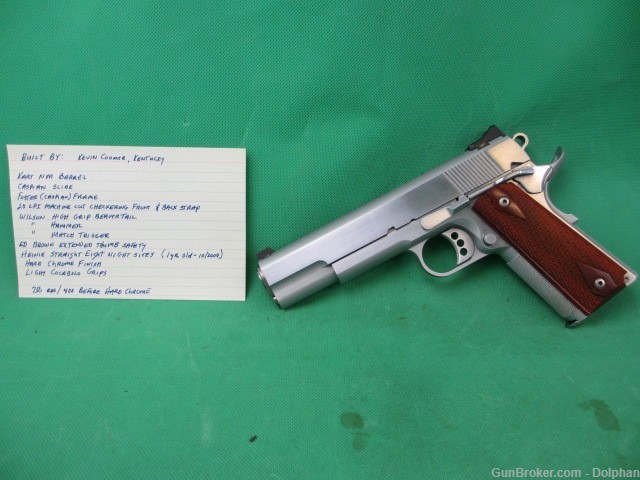 Kevin Coomer Caspian 1911 45 ACP Custom Semiauto Pistol.-img-0