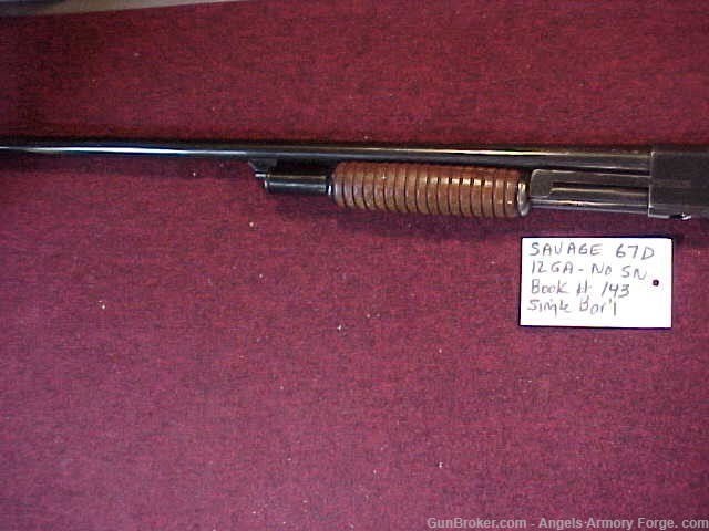 BK# 143 - Savage Model 67D Pump 12 Gage Shotgun-img-3