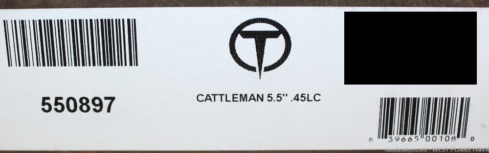 NIB TAYLOR'S & CO 1873 CATTLEMAN NEW MODEL REVOLVER, 45LC, 5.5" BRL 550897-img-6