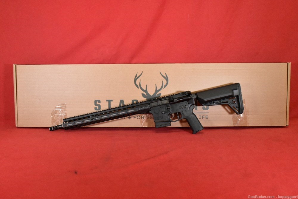 Stag 3-Gun Left Handed Stag-15 223 Wylde 16" Fixed Magazine Stag 3-Gun LH-img-1