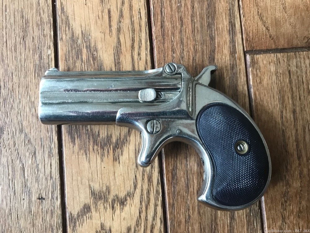 Remington 1895 Derringer, .41 RF, Nickel, NICE -img-1