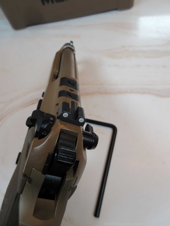 Beretta M9A4GM Centurion 9mm FDE opticready 3-18rd mags 4.8" threaded DA/SA-img-4