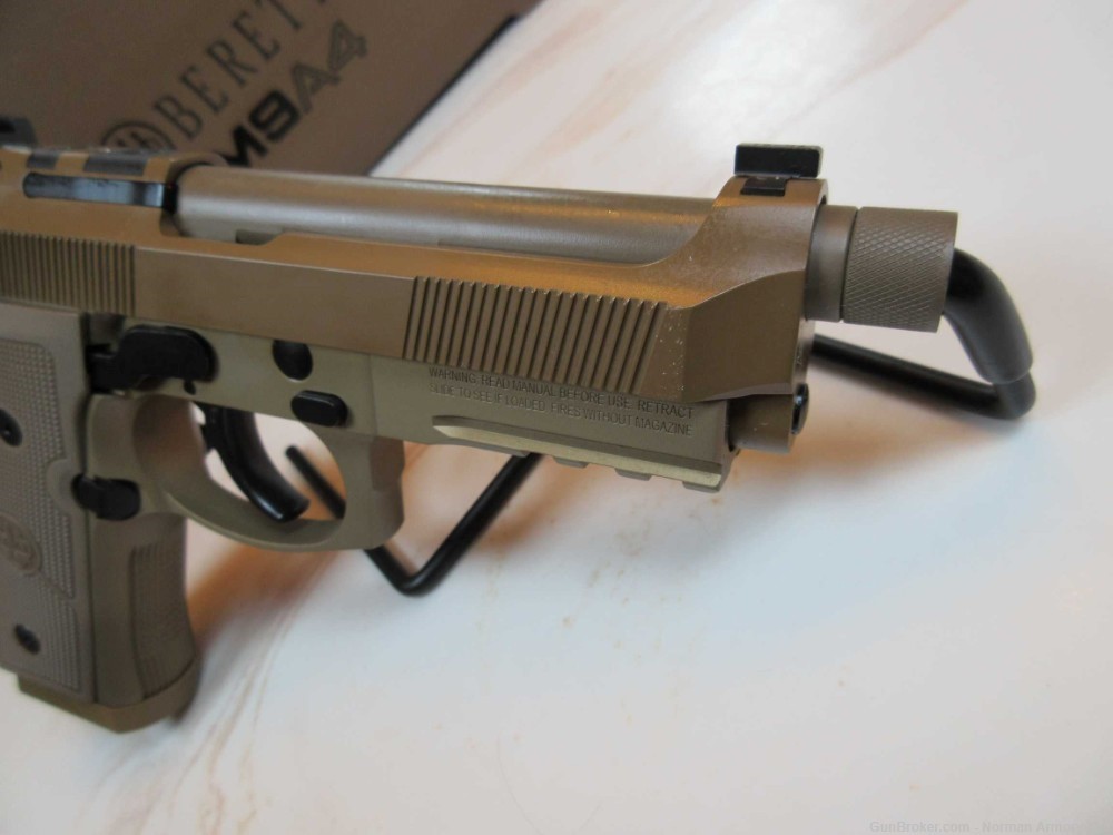 Beretta M9A4GM Centurion 9mm FDE opticready 3-18rd mags 4.8" threaded DA/SA-img-5