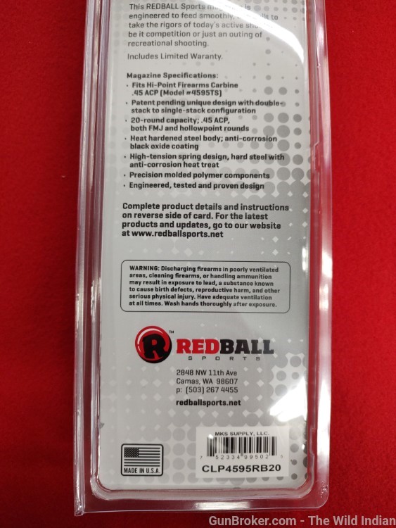 Hi-Point Redball 20 Round Extended Magazine for 4595TS Carbine CLP-img-2