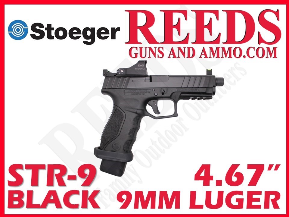 Stoeger STR-9 Combat Meprolight Black 9mm 4.67in 3-20Rd Mags 31736M-img-0