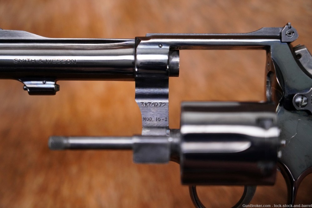 Smith & Wesson S&W Model 15-3 K-38 Masterpiece .38 Spl 4" Revolver 1972 C&R-img-10
