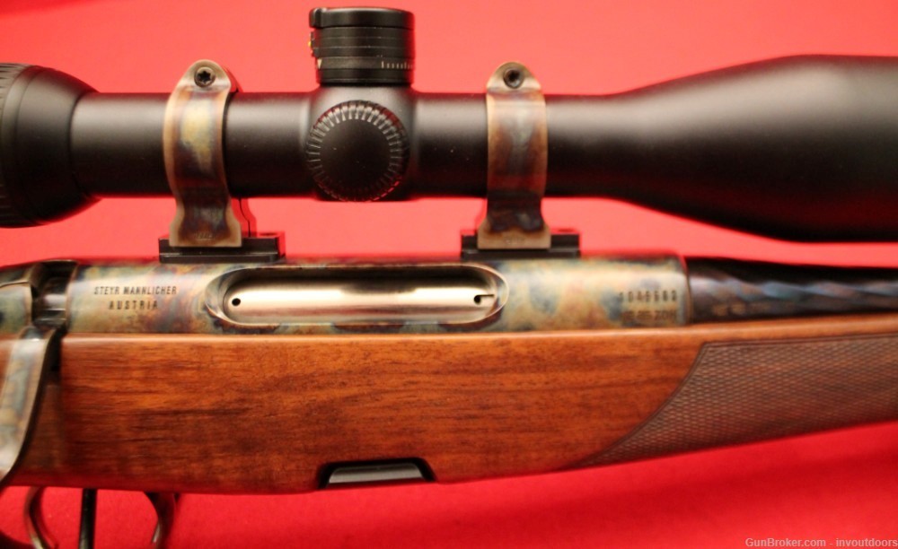 Steyr Mannlicher .308 Win full stock 20"-barrel Case Color Hardened rifle.-img-21