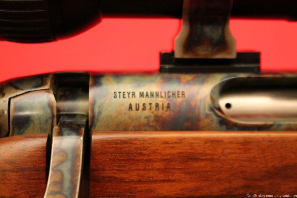Steyr Mannlicher .308 Win full stock 20"-barrel Case Color Hardened rifle.-img-20