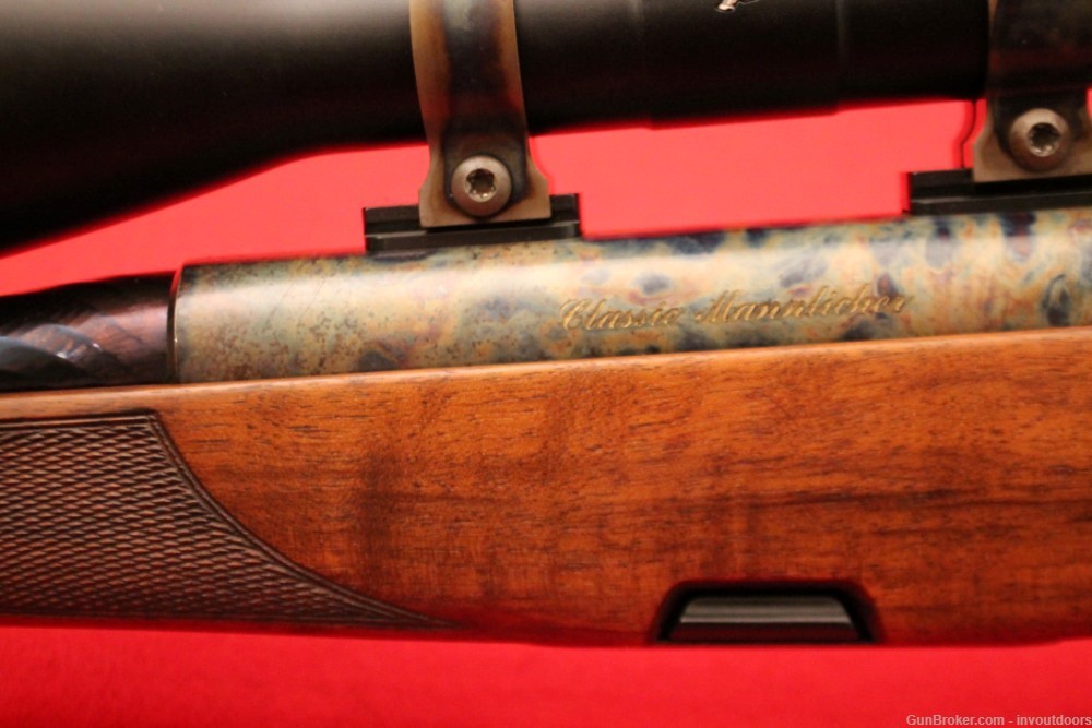 Steyr Mannlicher .308 Win full stock 20"-barrel Case Color Hardened rifle.-img-12