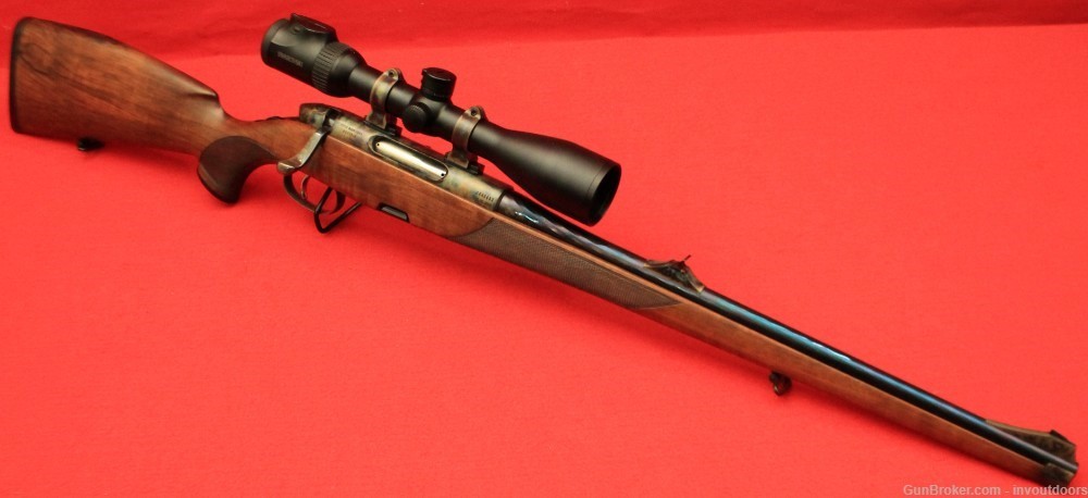 Steyr Mannlicher .308 Win full stock 20"-barrel Case Color Hardened rifle.-img-0