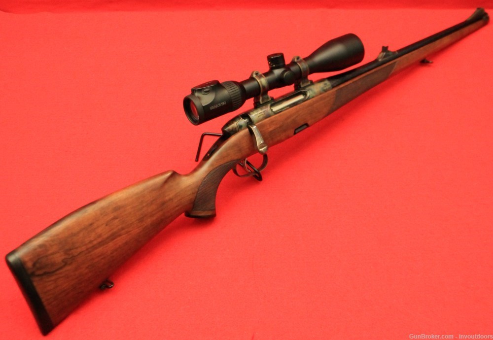 Steyr Mannlicher .308 Win full stock 20"-barrel Case Color Hardened rifle.-img-2