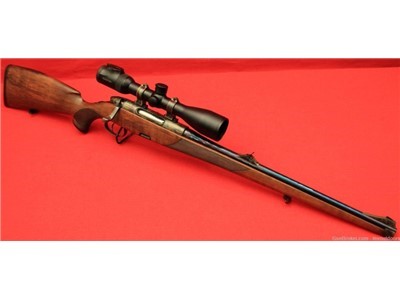 Steyr Mannlicher .308 Win full stock 20"-barrel Case Color Hardened rifle.