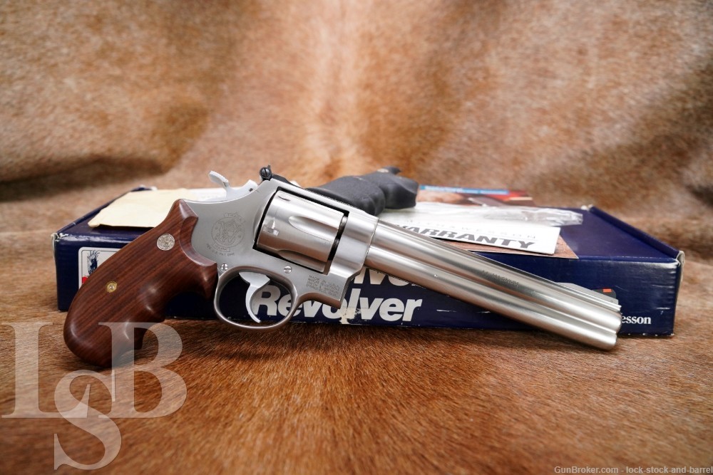 Smith & Wesson S&W Model 629-3 103659 .44 Mag 7.5" Stainless Revolver 1990s-img-0