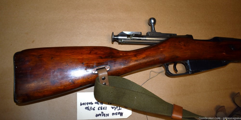 Russian 1939 Tula 91/30 Bolt-Action rifle, 7.62x54R-img-2