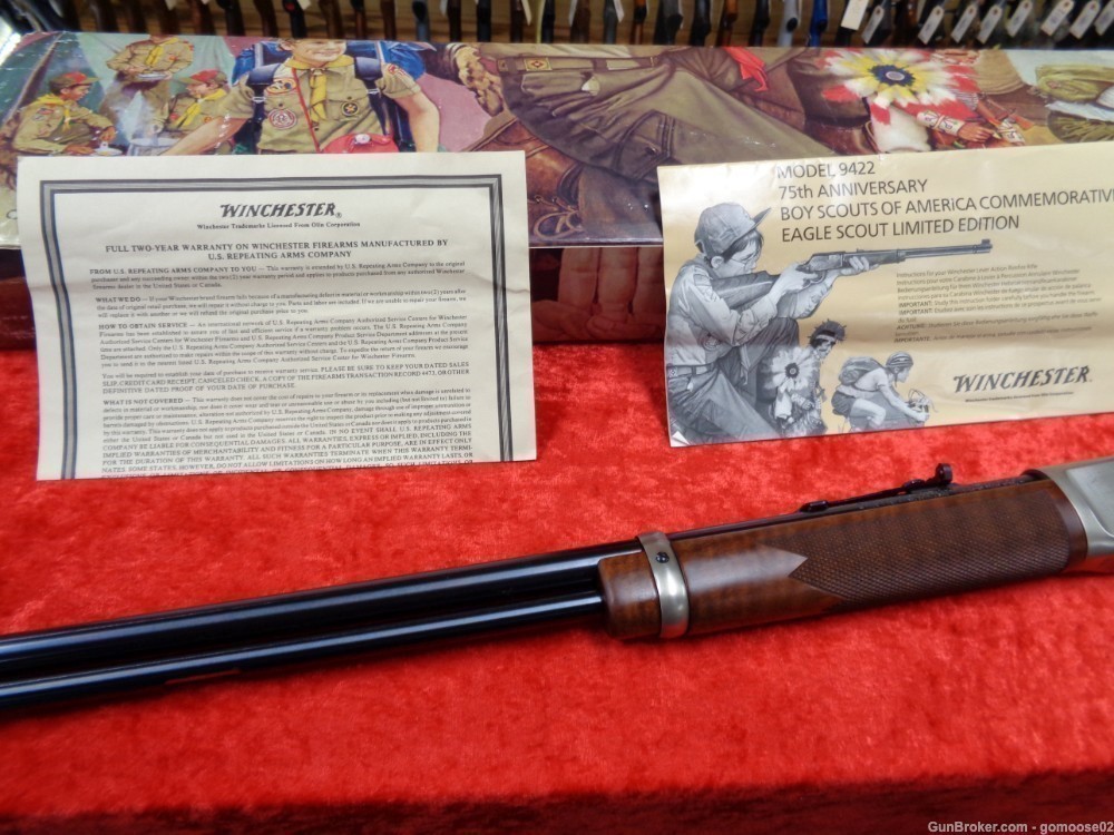 WINCHESTER Model 9422 BOY SCOUT Commemorative High Grade Wood WE TRADE! -img-23