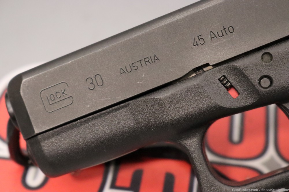 Glock 30 .45ACP 3.77" w/ Box - Missing Front Sight --img-32