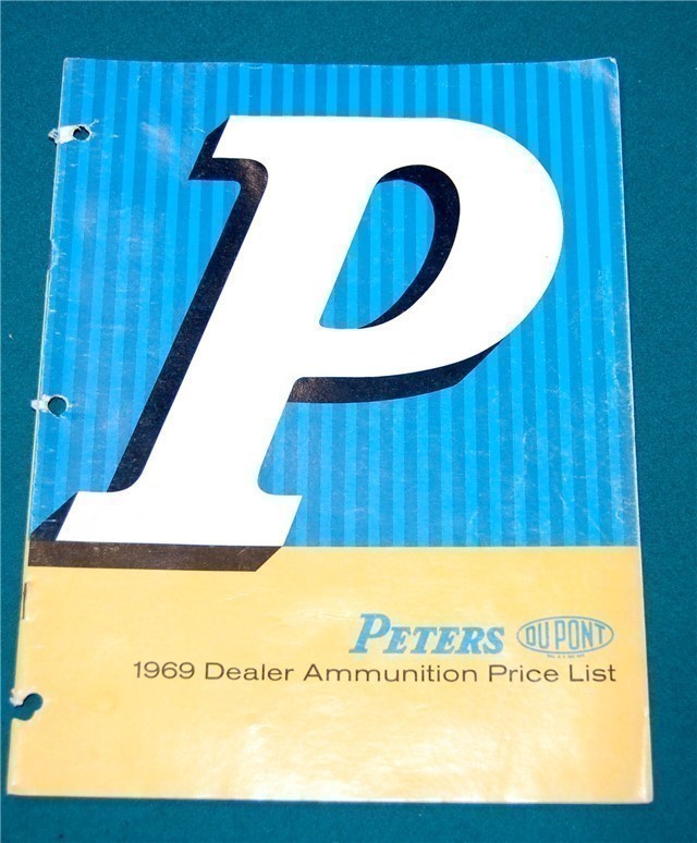 Vintage 1969 Peters DuPont Dealer Ammunition Price List-img-0