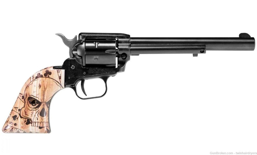 Heritage Arms Rough Rider Revolver Model RR22B6DMH 22LR 6.50 DEADMANS HAND-img-0