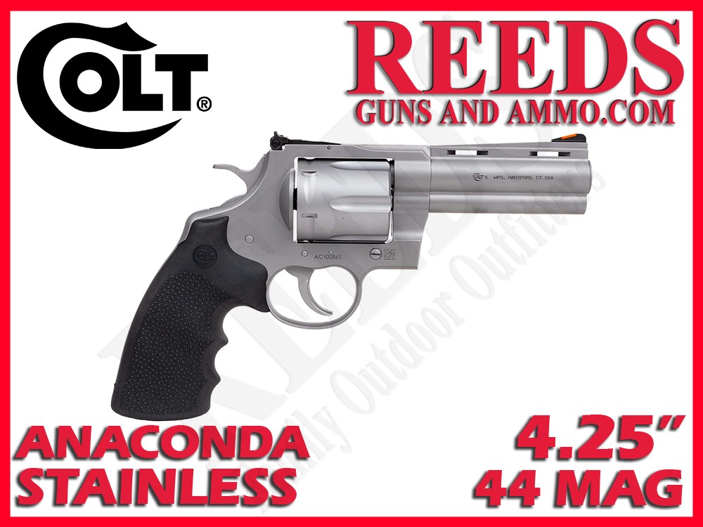 Colt Anaconda Stainless 44 Mag 4.25in 6 Shot ANACONDASM4RTS-img-0