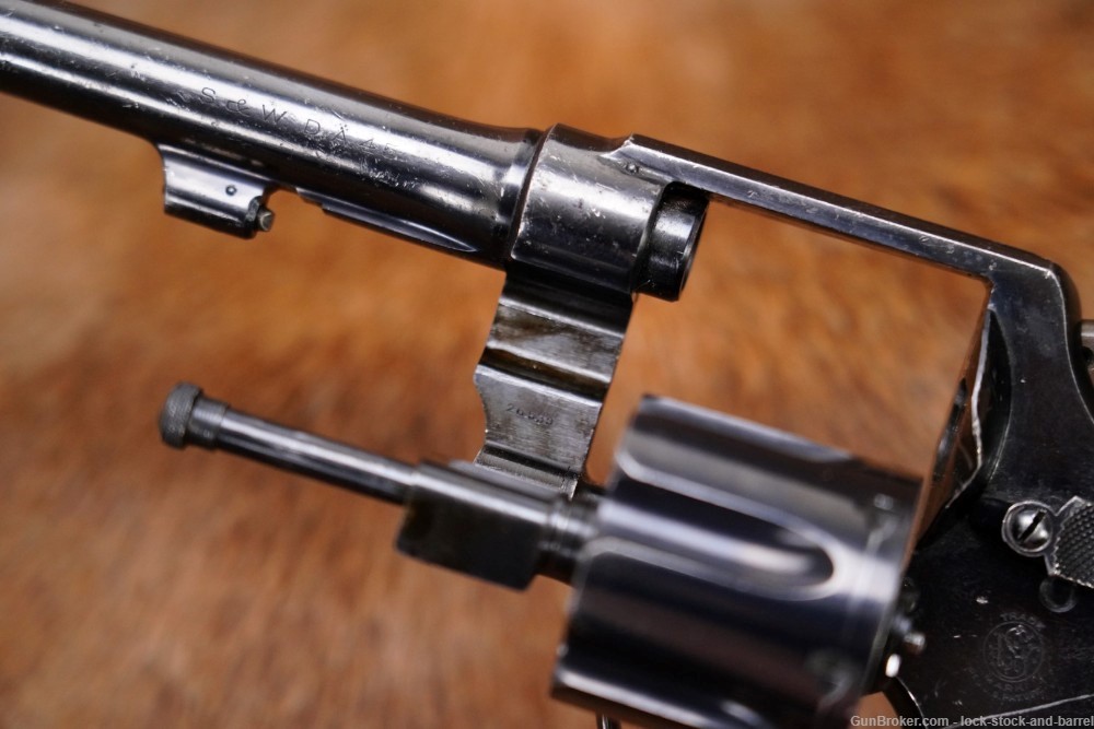 Brazilian Contract Smith & Wesson S&W 1917 .45 ACP 5.5" Revolver 1937 C&R-img-13