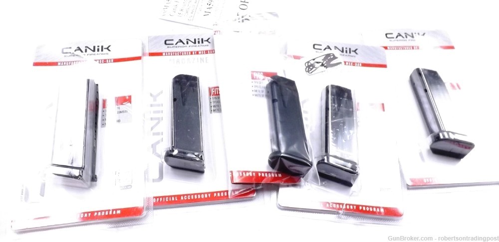 5 Canik 15 Shot Magazines for TP9 SF Elite, Mete Compact Pistols  $29 Free-img-8