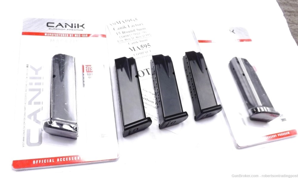 5 Canik 15 Shot Magazines for TP9 SF Elite, Mete Compact Pistols  $29 Free-img-6