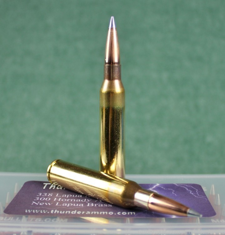 1000 338 LM 300gr Hornady ATip New Peterson or Lapua Brass Precision Loaded-img-1