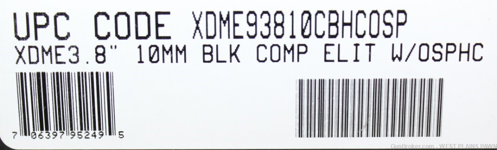 NIB SPRINGFIELD ARMORY XD-M ELITE COMPACT OSP, 10MM, 11+1 RNDS, 3.8" BRL-img-5