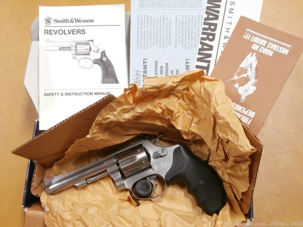 SMITH AND WESSON 63 22LR WITH FACTORY BOX S&W MODEL 63 STAINLESS NICE-img-7