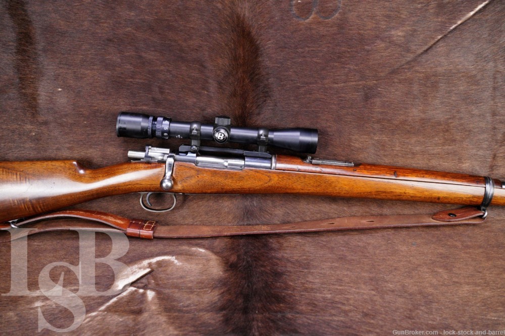 Chilean 1895 Mauser Scope German DWM 7mm Bolt Action Rifle C&R-img-0