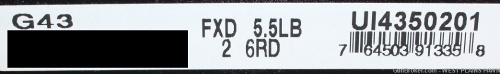 NIB GLOCK G43 SEMI AUTO PISTOL, 9MM, 3.4" BRL, 6+1 RND UI4350201-img-4