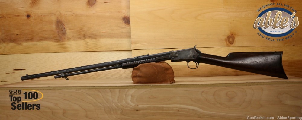 Used Winchester Model 90 made in 1911, 22 WRF Pump Action Rifle-img-0