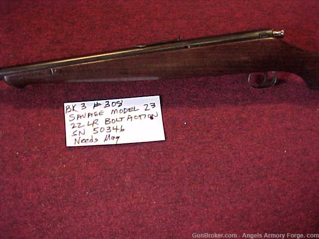 BK# 308 - Savage Arms Model 23 - 22LR Blued Savage-img-4