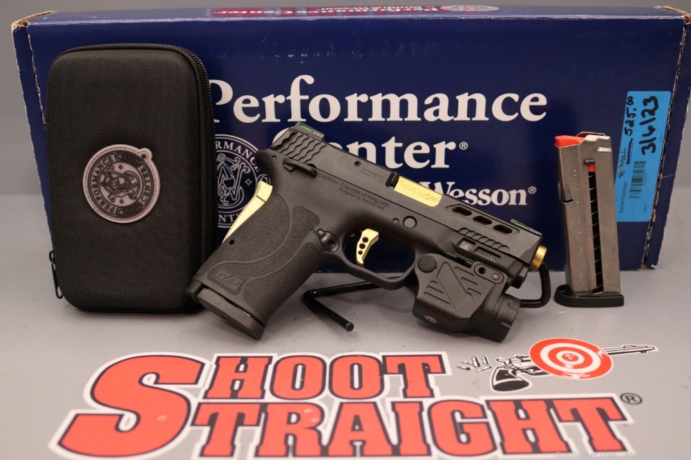 Smith and Wesson PC M&P9 Shield EZ 9mm 3.83" w/light & box-img-0