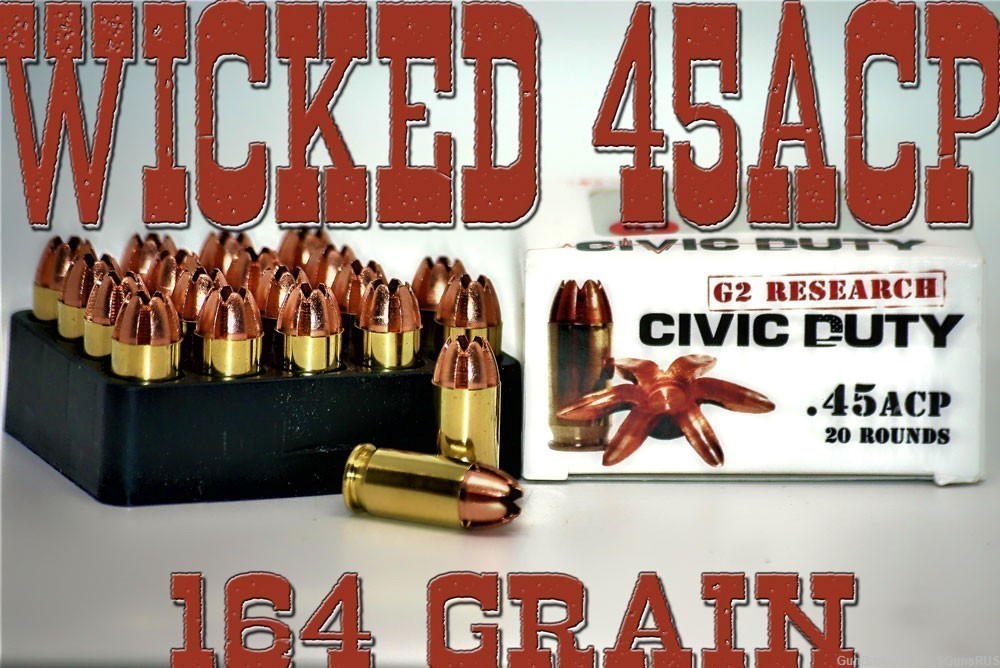 45 +P ACP G2 Research WiCkEd CIVIC DUTY TACTICAL Protection Extreme 20 RDS-img-0