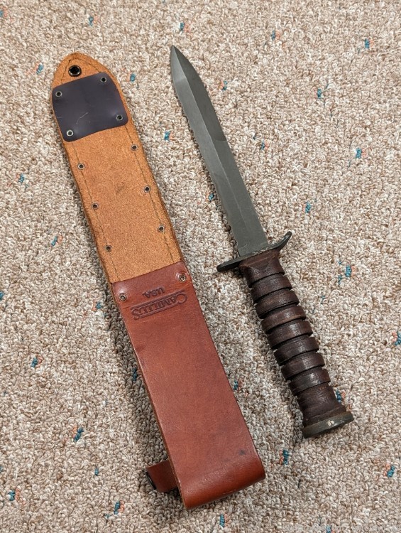 Camillus M3 Fighting Knife US Military Army USA WWII Modern Version Guard-img-1