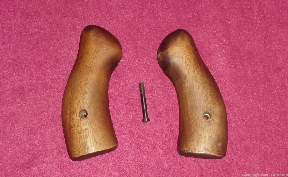 ROSSI 68 38 SPECIAL WOOD GRIPS WITH GRIP SCREW-img-0